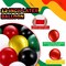 60 Pcs 12 Inch Confetti Balloon Latex Balloons with Ribbon for Birthday Wedding Party Baby Shower Decoration Supplies(Red, Yellow, Green, Black, White)